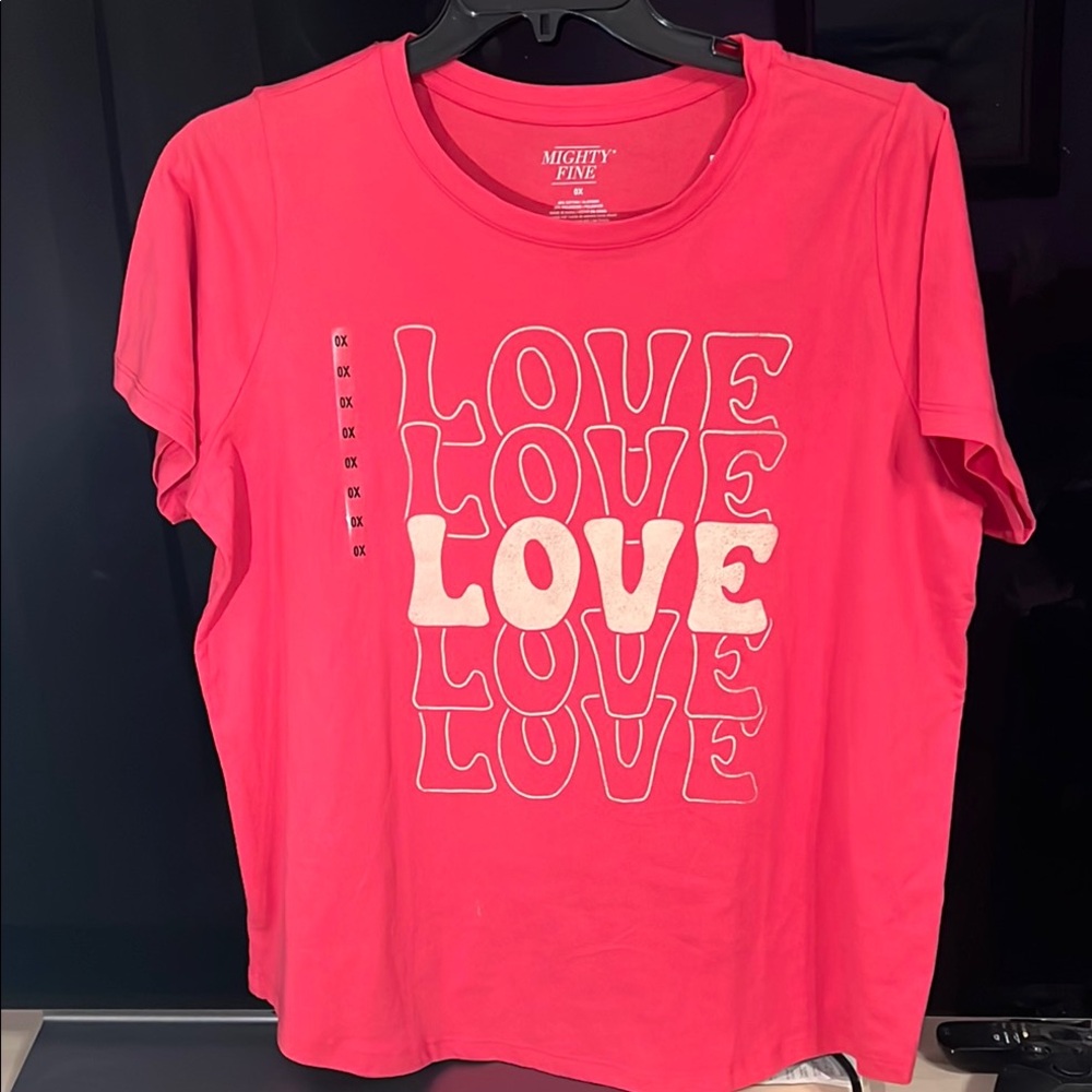 Mighty Fine Pink Love         T-Shirt….BRAND NEW….